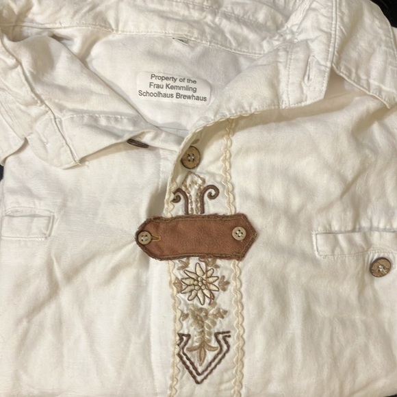 Embroidered and embellished heavy organic cotton long sleeve shirt Germany - Picture 11 of 11